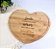 Tábua em Bambu Coração com Personalização - Imagem 1