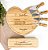 Kit para Queijo 6 Peças em Bambu  Formato Coração com Personalização - Imagem 3