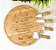 Kit para Queijo 5 Peças em Bambu Personalizado - Imagem 6