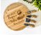 Kit para Queijo 5 Peças em Bambu Personalizado - Imagem 4