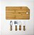 Kit para Queijo Retangular em Bambu Personalizado - Imagem 1