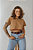 Camiseta cropped BIANCA | camel - Imagem 3