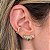 Brinco Ear Cuff Zircônia Colorida - Imagem 2