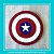 Placa Decorativa Capitão America - Imagem 1