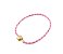 Pulseira Berloque Couro Ouro (Cores) - Imagem 1