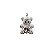 Pingente Urso Cravejado - Prata 925 - Imagem 1