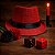 Chapéu Malandro Vermelho - Imagem 1