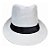 Chapéu Malandro Branco Fita Preta - Imagem 1