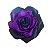 Rosa para Cabelo - Roxa e Preta - Imagem 1
