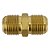 Kit 5 Pçs União Reta Flare 3/8 Latão Forjado Alta Pressão 800 Psi - Imagem 2