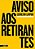 AVISO AOS RETIRANTES - LAMPIÃO, EDENILSON - Imagem 1
