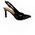 Sapato Usaflex Slingback Couro Verniz Preto Bico Fino - Imagem 2