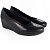 Sapato Usaflex Scarpin Preto Anabela - Imagem 1