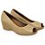 Sapato Usalex PeepToe Nude Anabela - Imagem 1