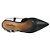 Sapato Usaflex Slingback Preto Bico Fino - Imagem 3