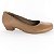 Sapato Usaflex Scarpin Salto Baixo Camel - Imagem 2
