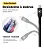 Cabo de Celular Survivor Usb para Lightning Preto 1.5M Gs-4778 Gshield - Imagem 3