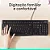 Teclado Usb Com Fio K120 Preto Logitech preto - Imagem 1