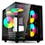 Gabinete Desktop Gamer Aquarius MTG810BK C3tech - Imagem 1