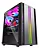 Gabinete Desktop Gamer Acrilico BG-043 Hellix S/ Fonte Led Rgb Bluecase - Imagem 1