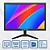 Monitor Led 21.5 BM22X3HVW 75HZ WIDESCREEN FULL HD HDMI VGA Preto Bluecase - Imagem 1