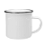 Caneca Esmaltada Enamel Branca - Imagem 2