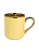 Caneca Imperial 325 ml alça e borda dourada - Imagem 2