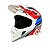 Capacete ASW Core Torn Branco Vermelho Azul - Imagem 1