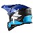 Capacete Mattos Racing Atomic Icon Azul/Cinza - Imagem 2