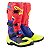 Bota Alpinestars Tech 3 Vermelho/Azul Escuro/Amarelo Fluor - Imagem 1
