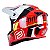 Capacete ASW R3 Evade Vermelho/Preto/Cinza/Amarelo - Imagem 3