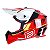 Capacete ASW R3 Evade Vermelho/Preto/Cinza/Amarelo - Imagem 2