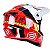Capacete ASW R3 Evade Vermelho/Preto/Cinza/Amarelo - Imagem 5