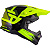 Capacete Mattos Racing Echoes Preto / Amarelo Fluor - Imagem 2
