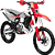Moto MXF 300CC F Com Partida 2T - Vermelha - Imagem 1