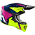 Capacete Airoh Strycker Brave Azul / Rosa Brilhante - Imagem 2