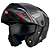 Capacete MT Helmets Atom 2 Bast D5 - Preto/Cinza Fosco - Imagem 2
