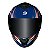 Capacete Race Tech Hit Fuzzy Azul/Laranja - Imagem 2