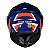Capacete Race Tech Hit Fuzzy Azul/Laranja - Imagem 3