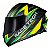 Capacete Race Tech Hit Fuzzy Preto/Amarelo - Imagem 1