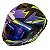 Capacete Race Tech Hit Spark Azul/Roxo - Imagem 1