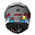 Capacete Race Tech Hit Android Cinza/Vermelho - Imagem 4