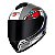 Capacete Race Tech Hit Android Cinza/Vermelho - Imagem 2