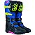 Bota ASW Image Enduro Preto/Azul/Amarelo Fluor/Pink Motocros - Imagem 1