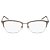 Óculos de Grau Calvin Klein CK8065 272/52 Castanho Fosco/Rosa Dourado - Imagem 2