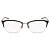 Óculos de Grau Calvin Klein CK8065 007/52 Preto Fosco/Dourado - Imagem 2