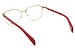 Óculos de Grau Victor Hugo VH1257 0357/53 Vermelho/Dourado - Imagem 4