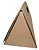 EMBALAGEM KRAFT MALETA TRIANGULAR PARA 1 GARRAFA - 332X135X143MM - 25 UNIDADES - Imagem 1