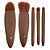 Kit com 05 Pincel para maquiagem MM035 - Pcte c/ 12 unid - Imagem 5