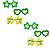 Oculos Verde E Amarelo Copa - Kit C/ 06 Unid - Imagem 1